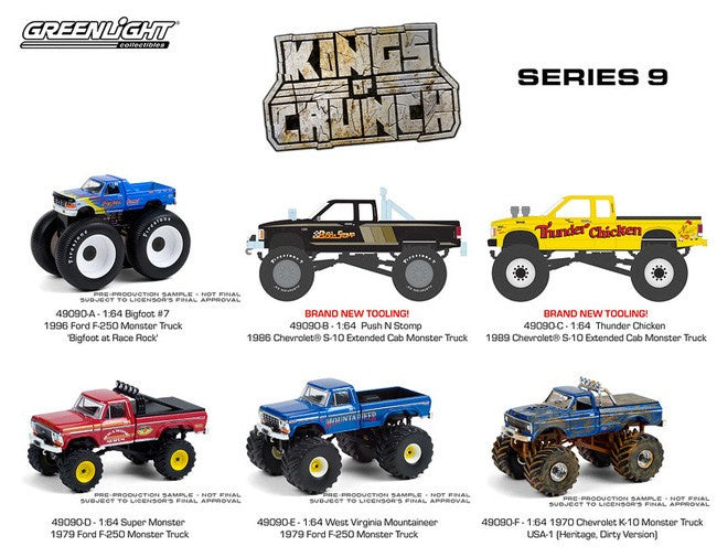 Greenlight - 1/64 Kings of Crunch Series 9 (Sold Individually)