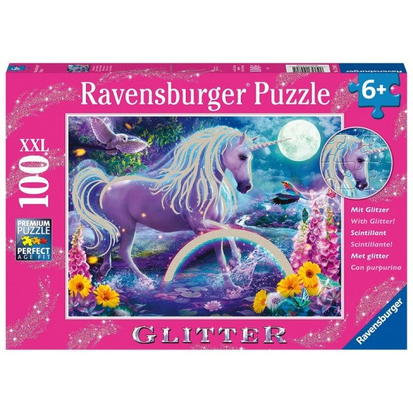 Ravensburger - Unicorn (100pcs) XXL Glitter Puzzle