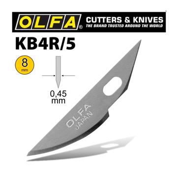 Olfa - KB4-R Curved Carving Blades (5pk)