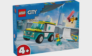LEGO - Emergency Ambulance and Snowboarder (60403)