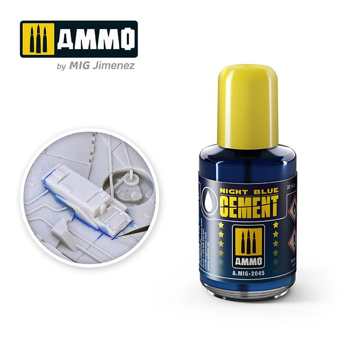 AMMO - 2045 Night Blue Cement (Polyester Plastic Glue)