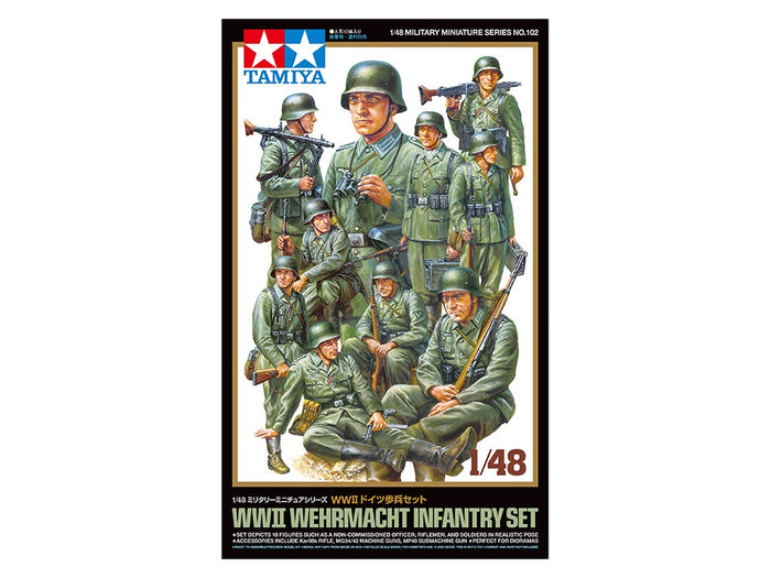 Tamiya - 1/48 WWII Wermacht Infantry Set