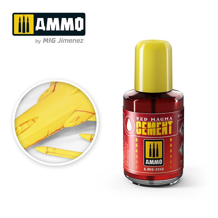 AMMO - 2046 Red Magma Cement (Polyester Plastic Glue)