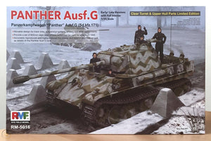 RFM - 1/35 Panther Ausf.G Early/Late w/Full interior (Sd.Kfz.171) Clear Turret & Upper Hull Parts