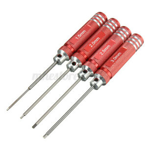 Ace - Hex Drivers Metric (1.5 - 2 - 2.5 - 3mm) Red