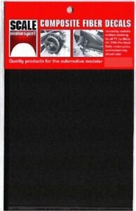 Scale Motorsport - Carbon Fiber Decal - Twill Weave Black on Pewter 1/12th (1012)