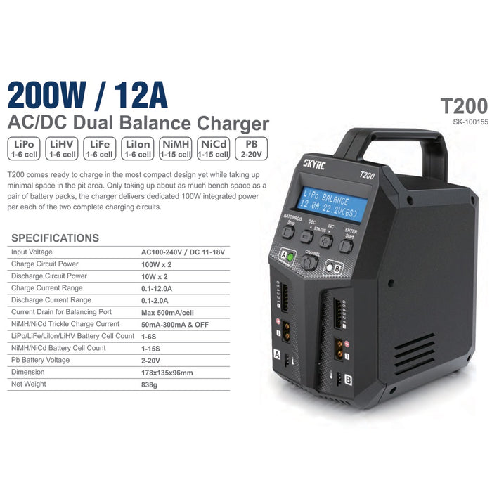 SkyRC - T200 Dual Charger