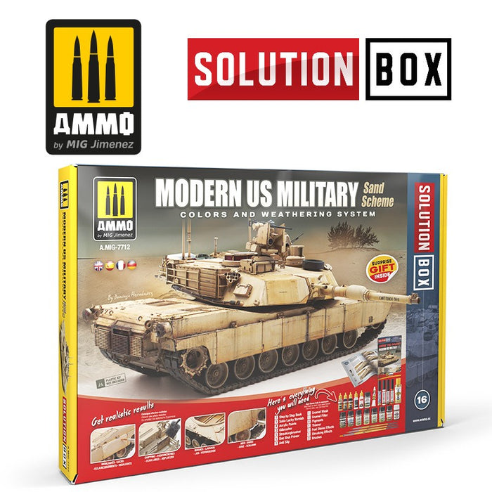 AMMO - SOLUTION BOX  Modern US Military Sand Scheme