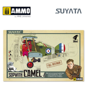 Box art of the SUYATA - Sopwith Camel & "Brownie"