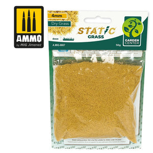AMMO - 8807 Static Grass 4mm  Dry Grass