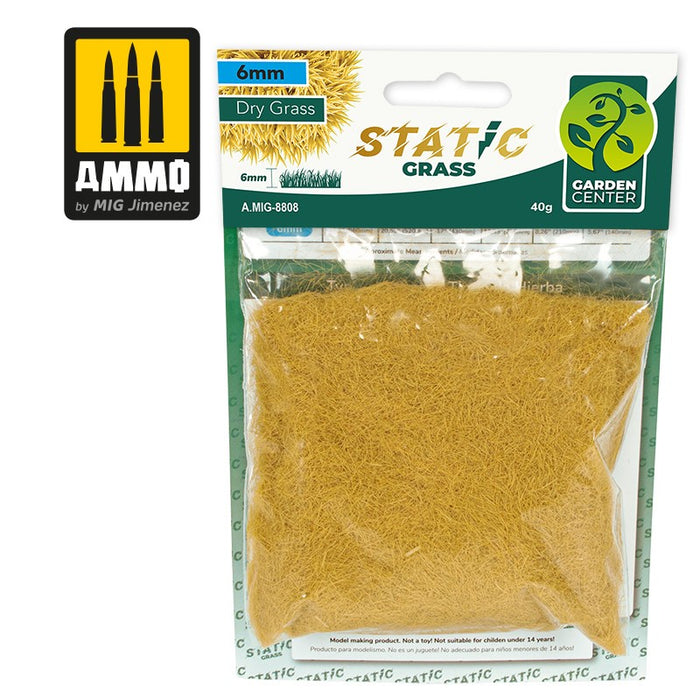 AMMO - 8808 Static Grass 6mm  Dry Grass