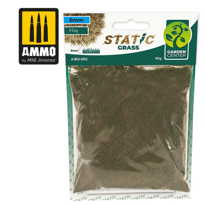 AMMO - 8802 Static Grass 6mm  Hay