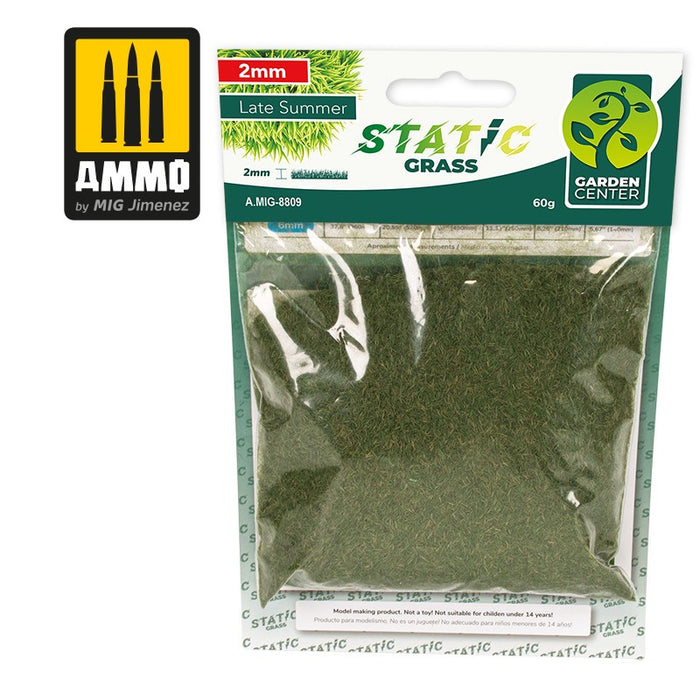 AMMO - 8809 Static Grass 2mm  Late Summer