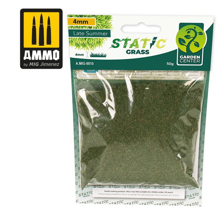AMMO - 8810 Static Grass 4mm  Late Summer