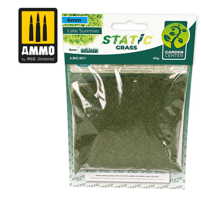 AMMO - 8811 Static Grass 6mm  Late Summer