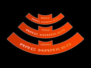 Micro Art Studio - SWL LOF Arc Markers (3) – Orange (P00242O)
