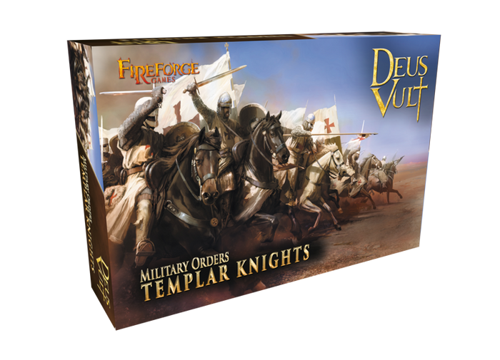 Fireforge Games - Templar Knights Cavalry (12 Plastic Multipart Knights)