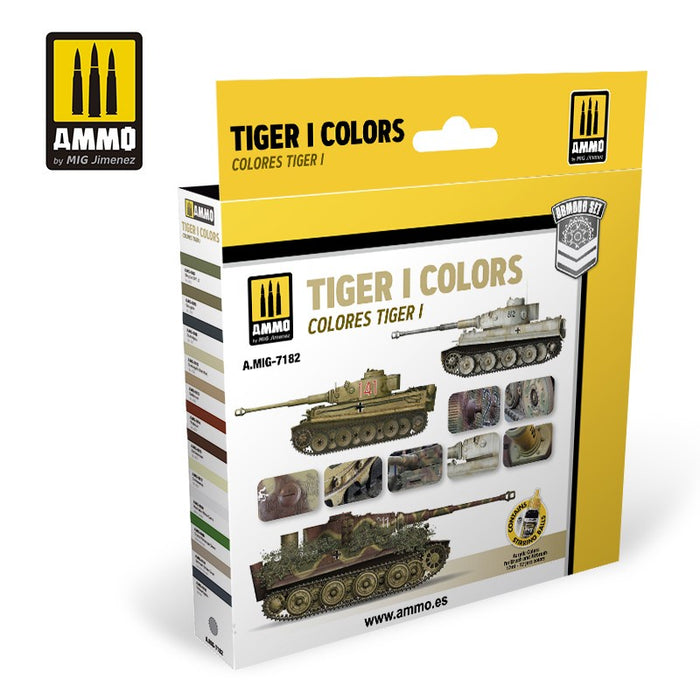 AMMO - 7182 TIGER I Colors (Paint Set)