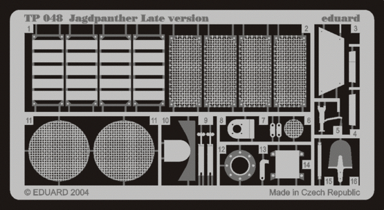 Eduard - 1/35 Jagdpanther late vers. (Photo-etched) (for Tamiya) TP048