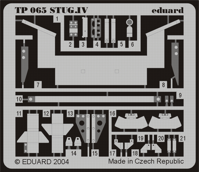 Eduard - 1/35 StuG.IV (Photo-etched) (for Italeri) TP065
