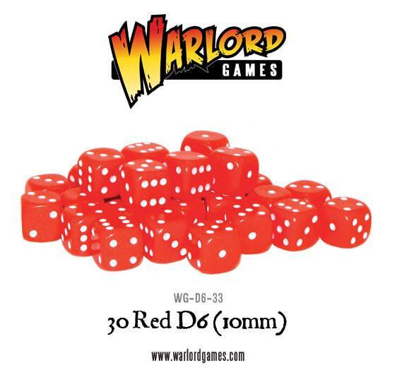 Warlord - Spot dice 10mm - Red (30)