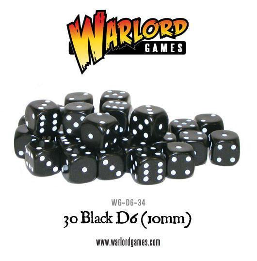 Warlord - Spot dice 10mm - Black (30)