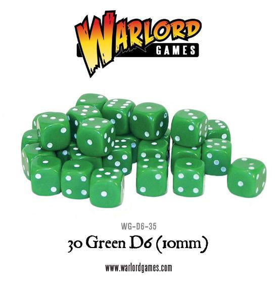 Warlord - Spot dice 10mm - Green (30)